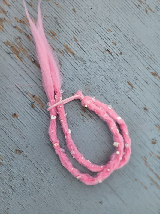 Dúo de rastas rosa brillante 💖💎