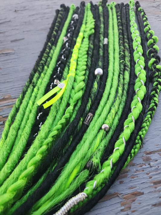 Rastas fluorescentes nocturnas 💚🖤