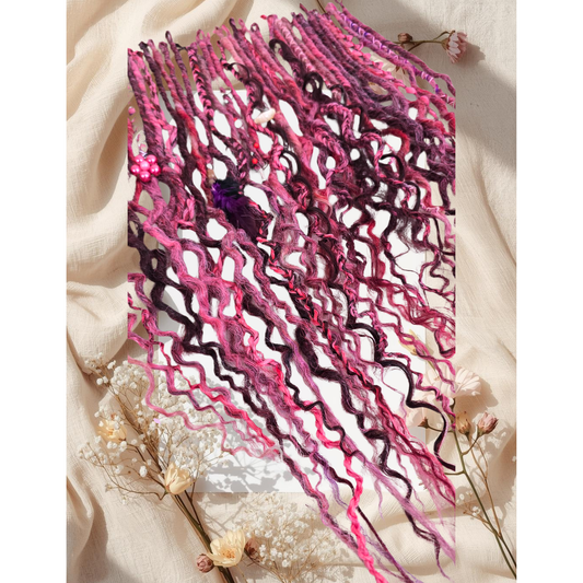 Dreadlocks Cascade Fuchsia Étoilée 🌸💜