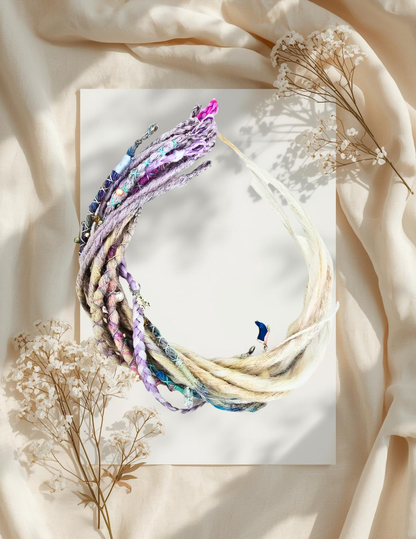 Dreadlocks Magie Lilas Céleste 🔮 🌌