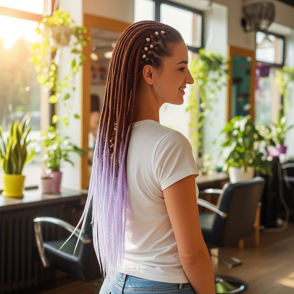 Dreadlocks Crépuscule Bohème 🌅💜 - EmyNova