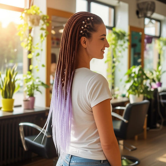 Dreadlocks Crépuscule Bohème 🌅💜 - EmyNova