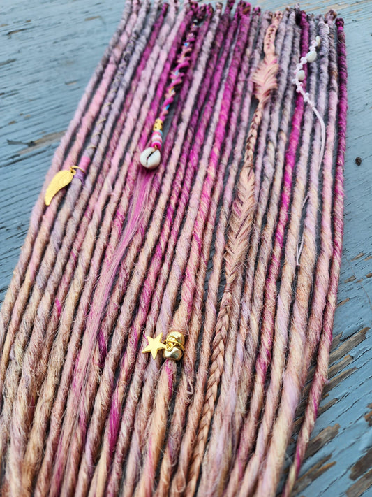 Dreadlocks Roses Enchantées 🌸💖