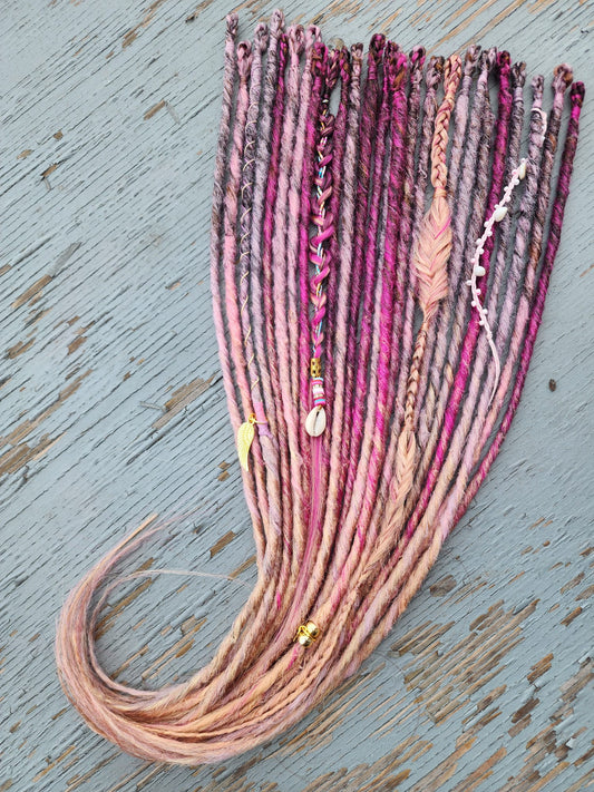 Dreadlocks Roses Enchantées 🌸💖