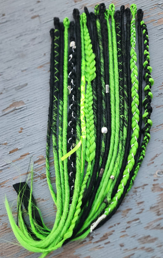 Dreadlocks Nuit Fluorescente 💚🖤