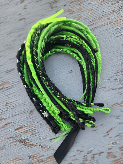Dreadlocks Nuit Fluorescente 💚🖤