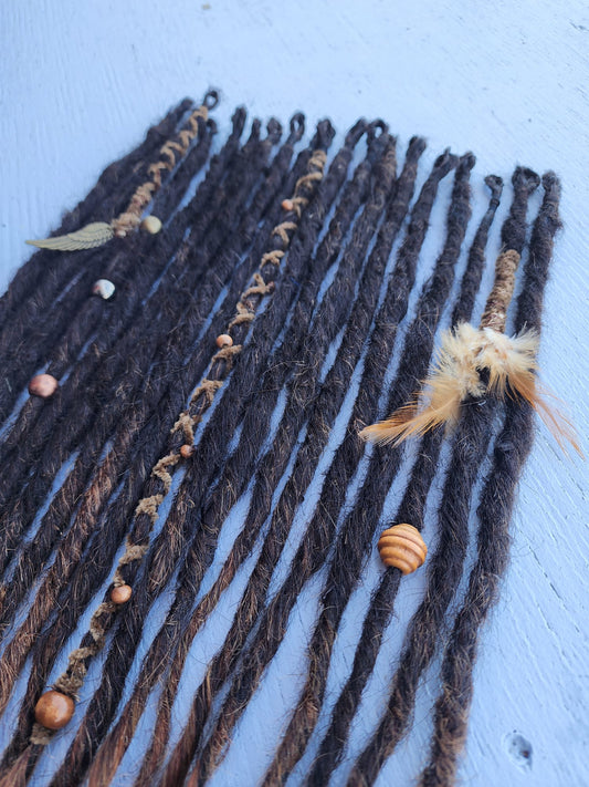 Dreadlocks Terre d'Ombres 🤎🦅 (vrai cheveux naturels)