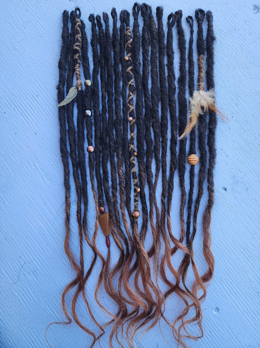 Dreadlocks Terre d'Ombres 🤎🦅 (vrai cheveux naturels)