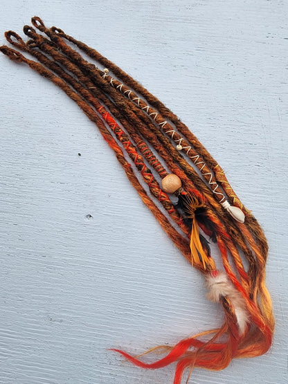 Tribal Flames Dreadlocks 🔥🧡