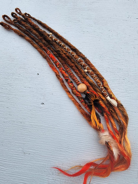 Dreadlocks Flammes tribales 🔥🧡