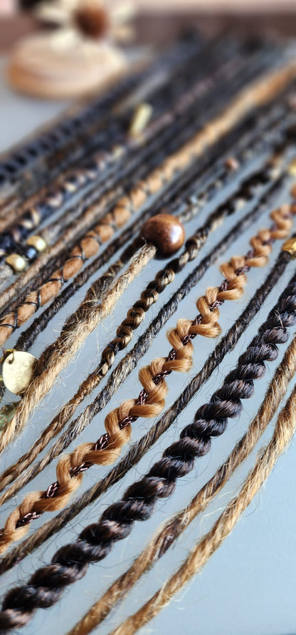 Dreadlocks Chaînes de Terre et d'Or 🌱👑 - EmyNova